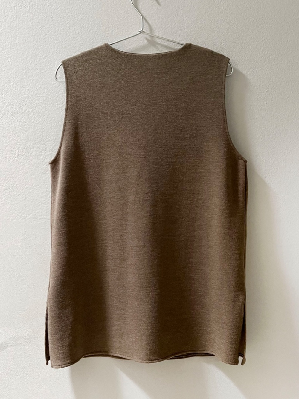 Zara Taupe Soft Pique High Neck Top. Size M. - Picture 3 of 4